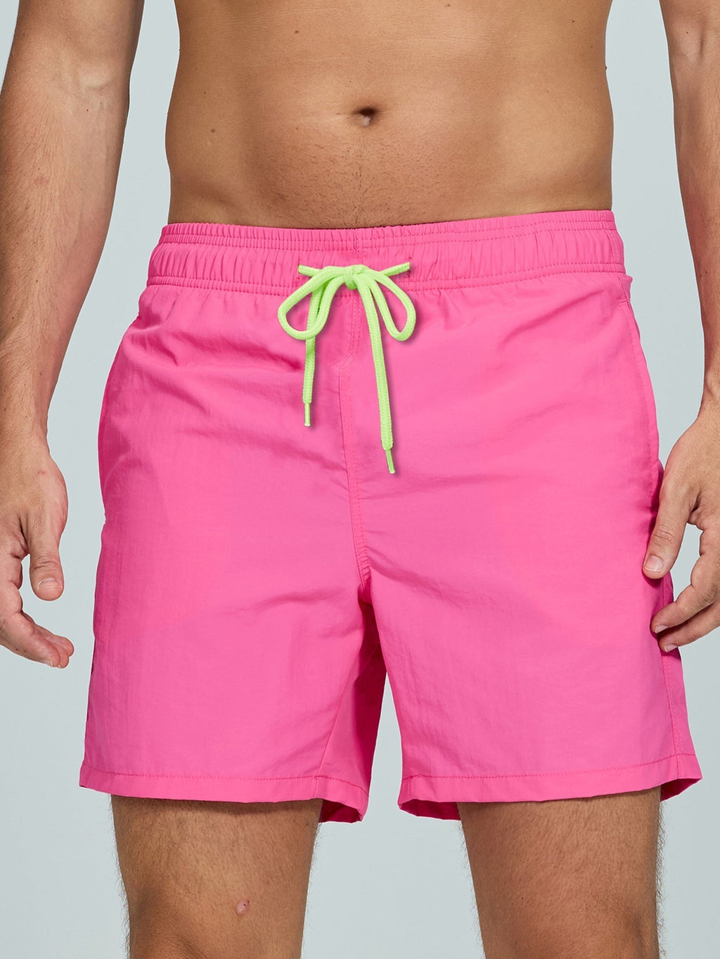 Colorful Leopard Print Button Up Shirt & Swim Shorts