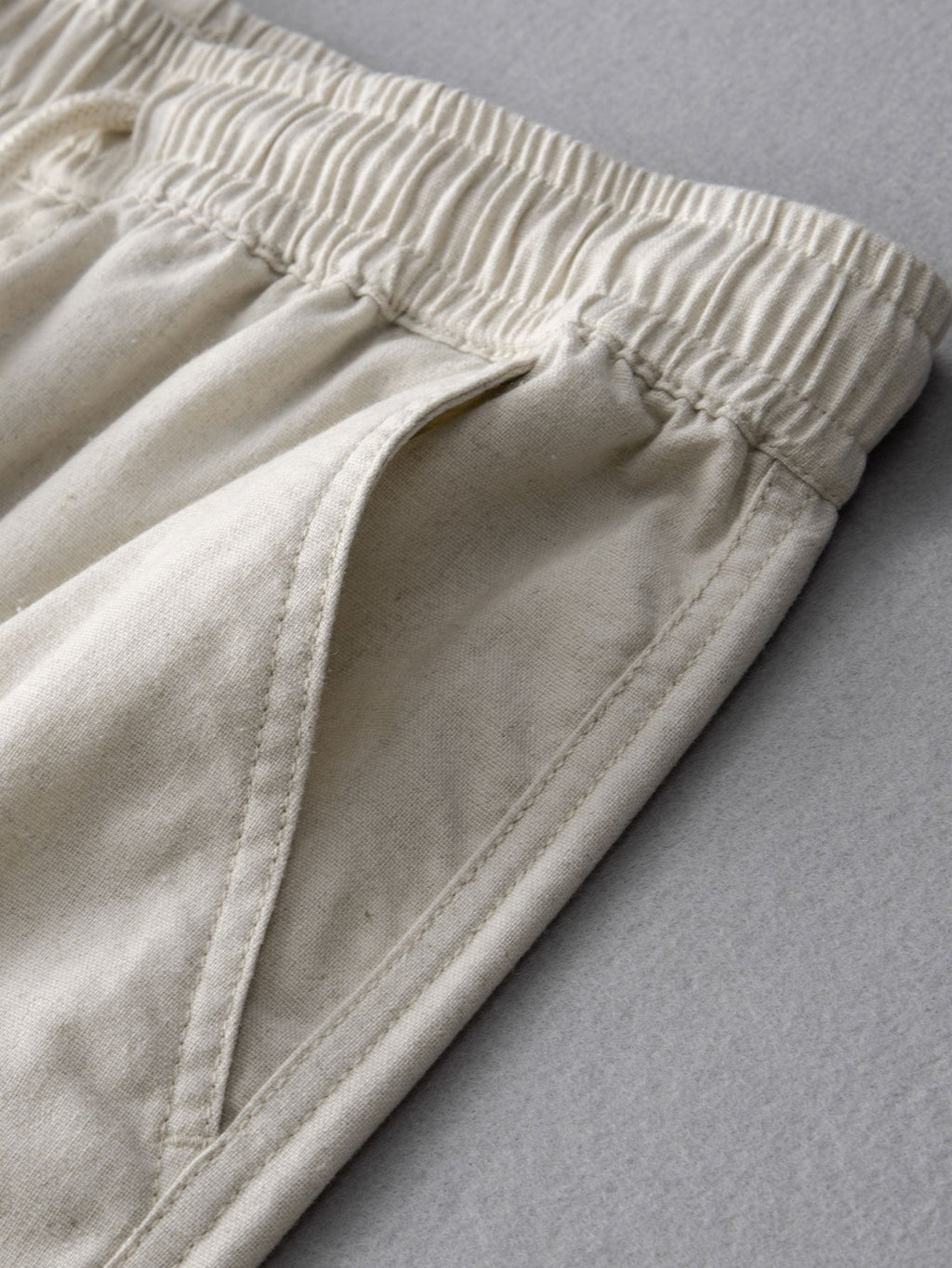 Textured Striped Button Up Shirt & Straight Leg Linen Pants