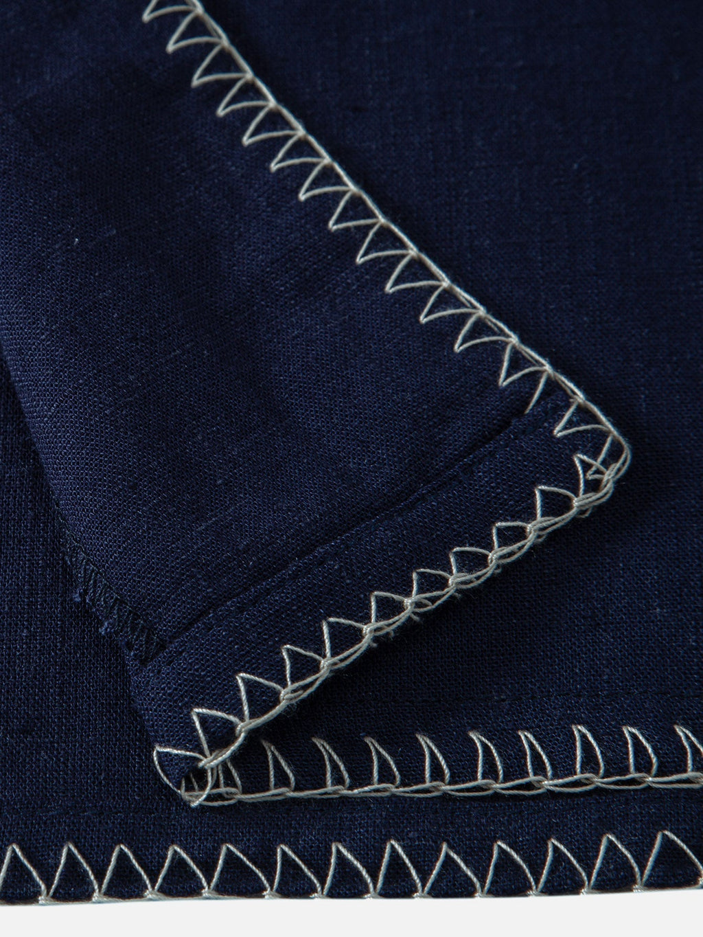 Contrast Stitching Linen Rayon Blend Cuban Shirt & Crinkle Textured Straight Leg Pants
