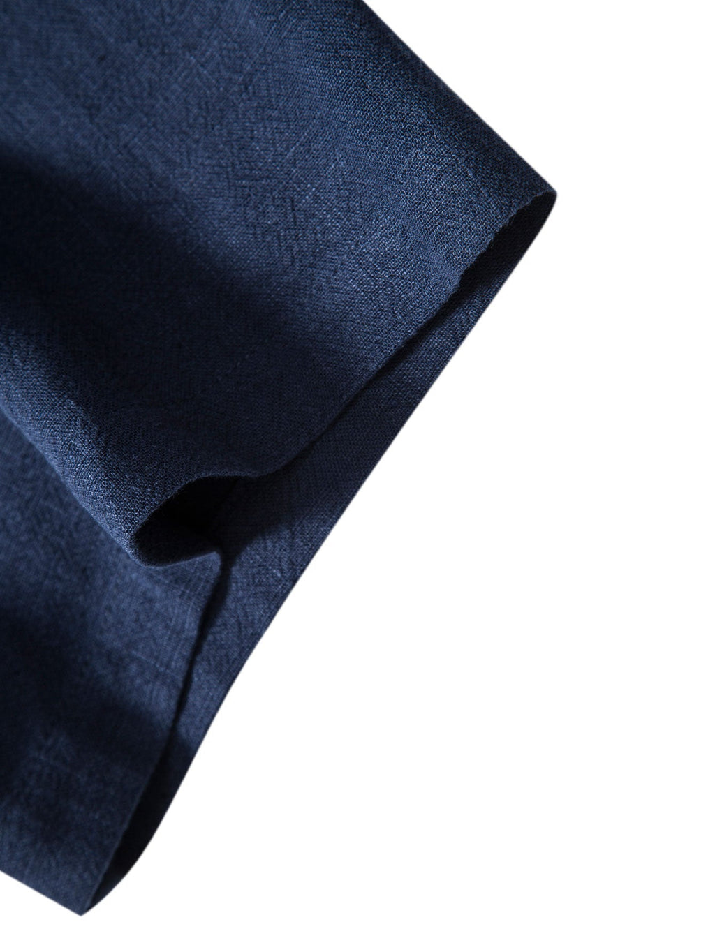 Linen Rayon Blend Button Up Shirt & Stripe Straight Leg Linen Pants