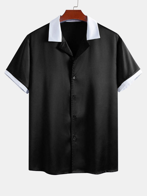 Contrast Satin Shirt & Contrast Satin 7“ Shorts