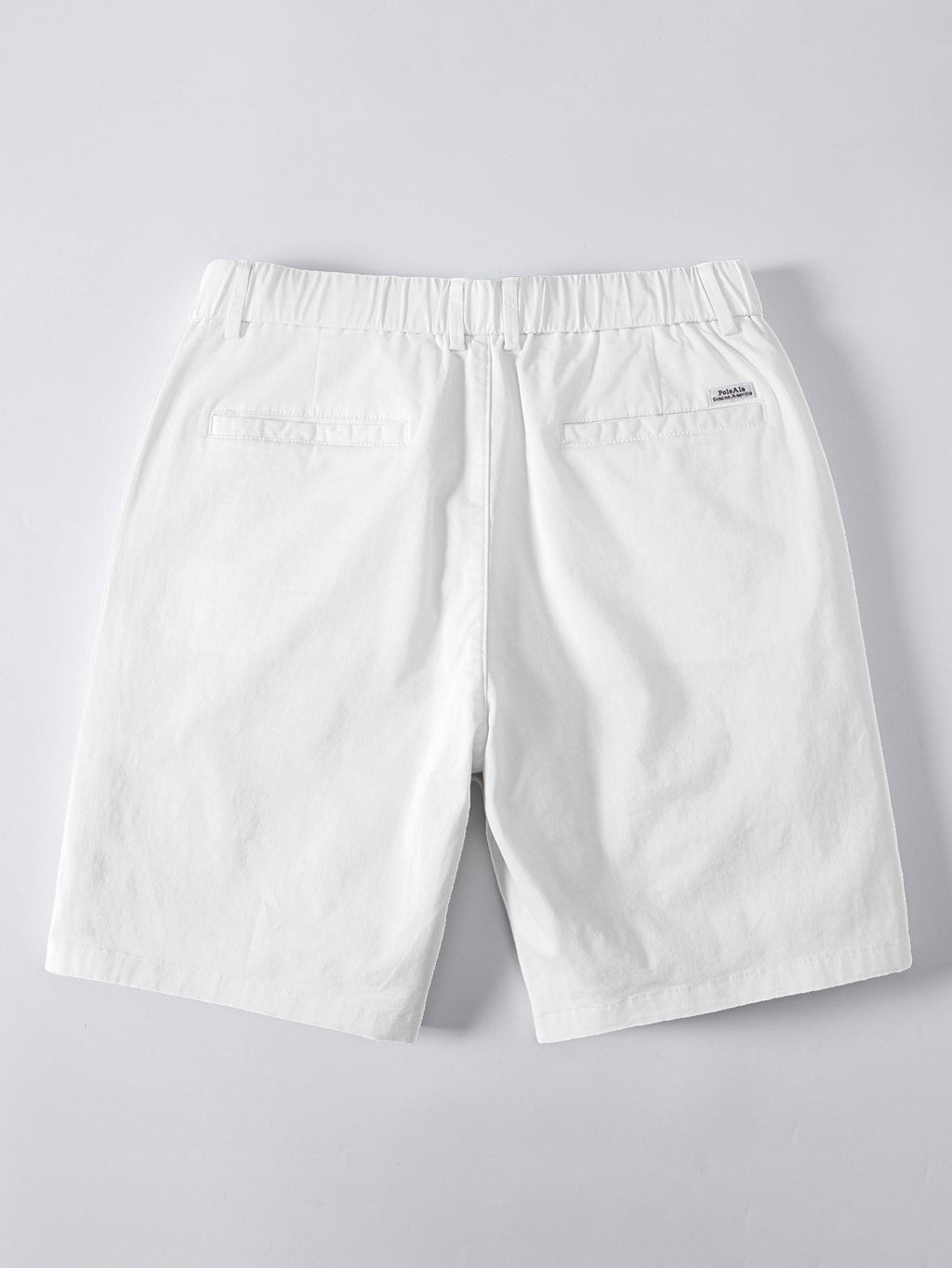 Stripe Button Up Knit Shirt & Elastic Waist Chino Shorts
