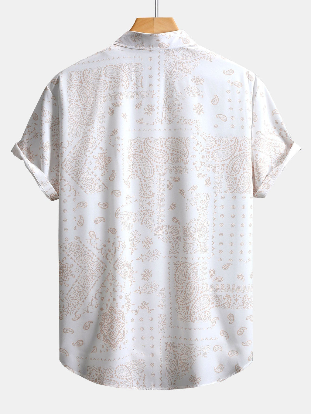 Paisley Print Button Up Shirt & Swim Shorts