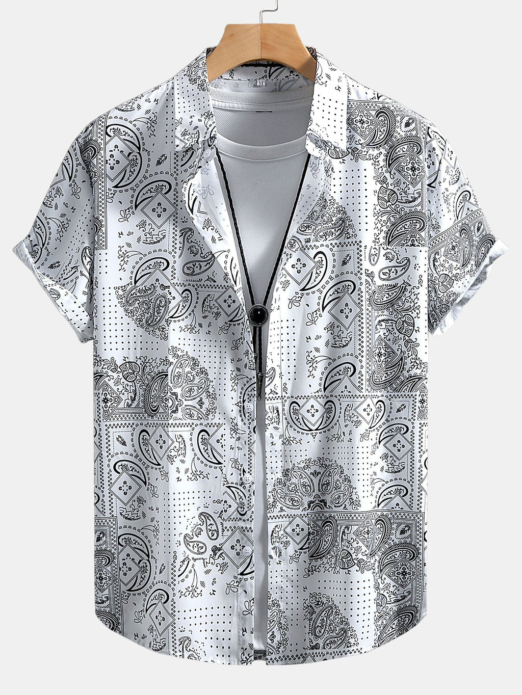 Paisley Button Up Shirt & Swim Shorts