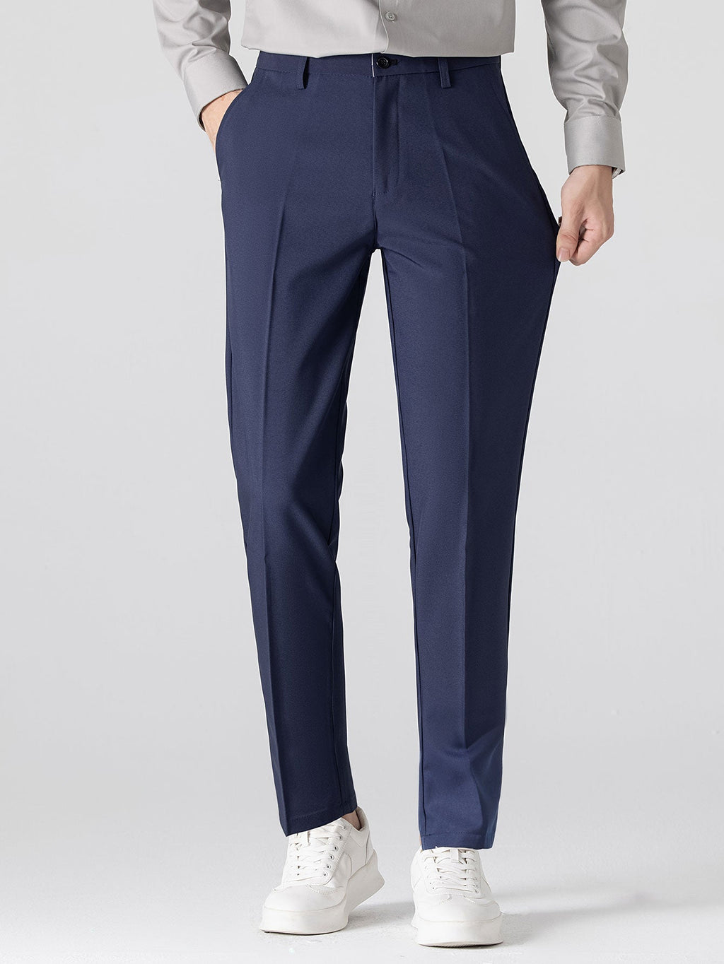 Contrast Trim Waffle Ringer T-Shirt & Slim Fit Tapered Trousers