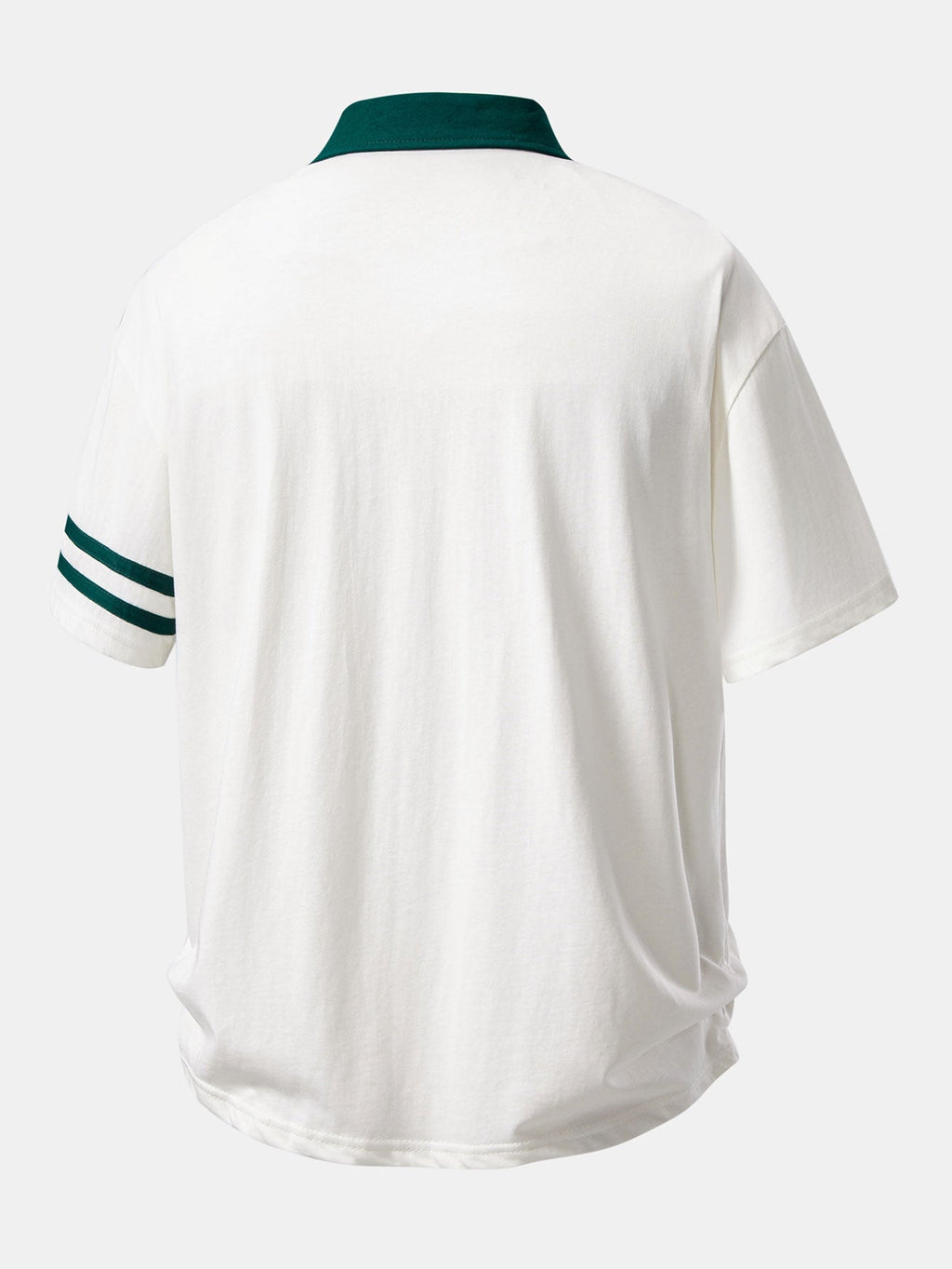 Relax Fit Contrast Collar Polo Shirt & Cotton Drawstring 7" Shorts