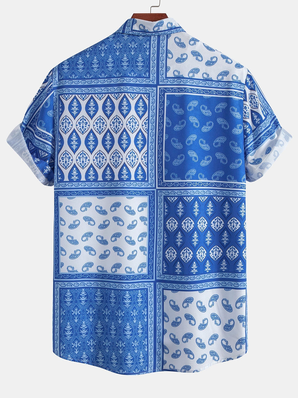 Paisley Bottle Button Up Shirt & Swim Shorts