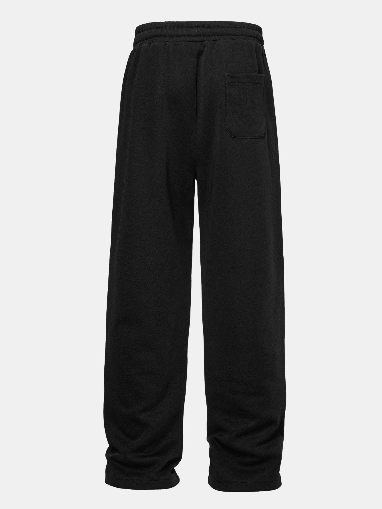 Relax Fit Color Block Polo Collar Sweatshirt & Straight Leg Pleated Pintuck Sweatpants