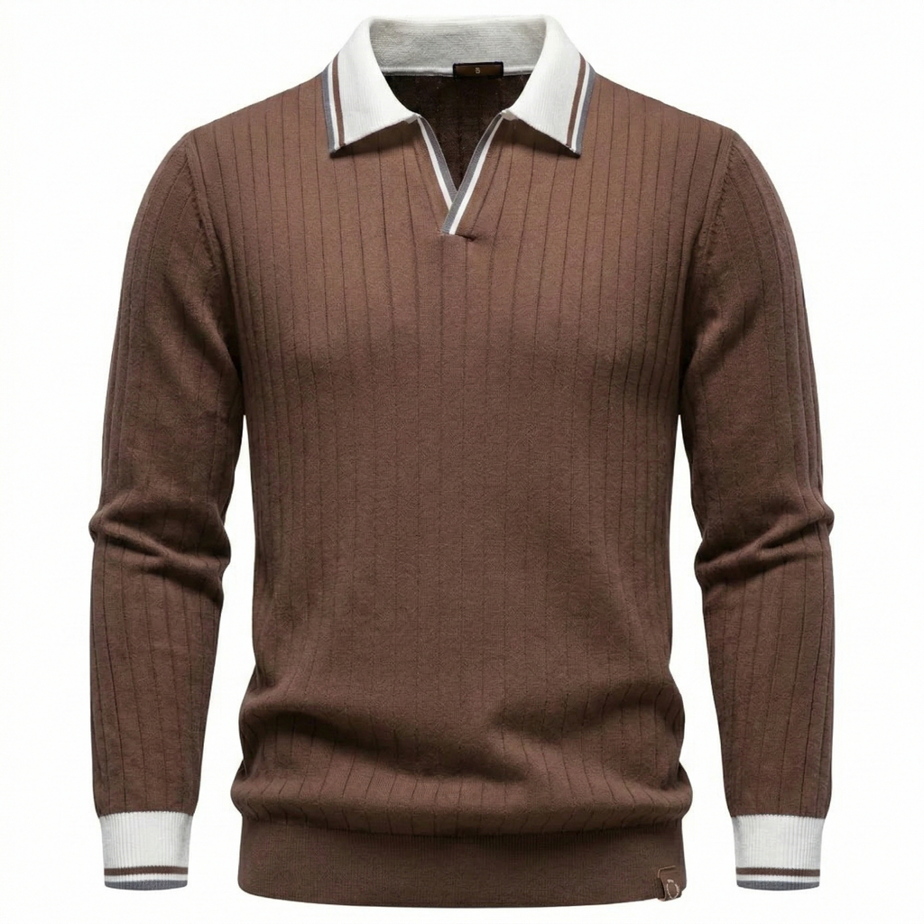 Knitted Polo Sweater