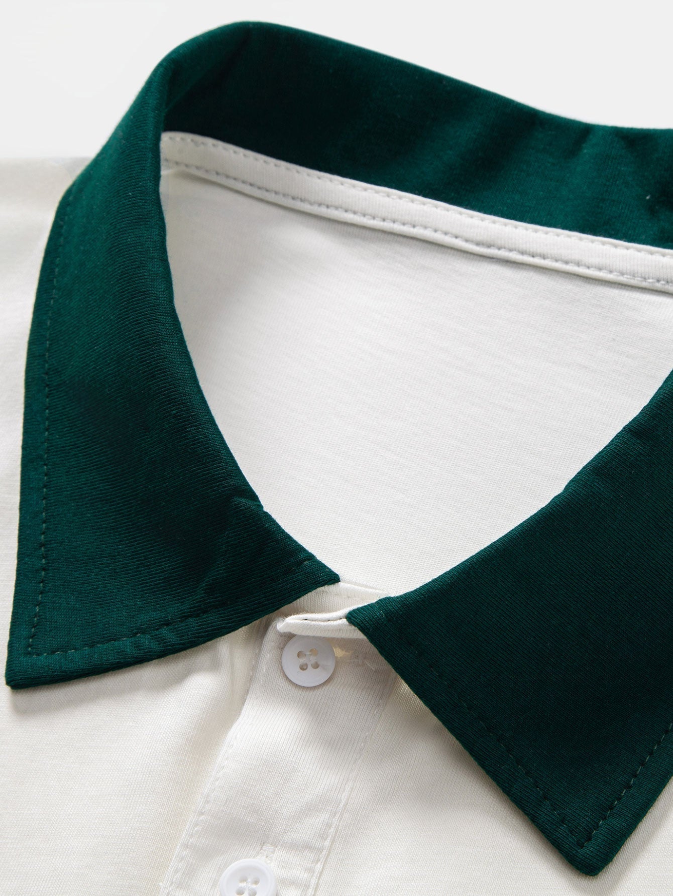 Relax Fit Contrast Collar Polo Shirt & Cotton Drawstring 7" Shorts
