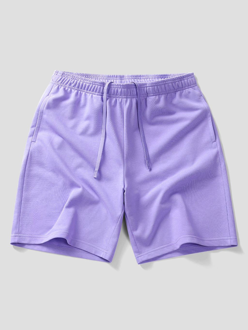 Relax Fit Purple Hat Ghost Print Cotton T-Shirt & Cotton Drawstring 7" Shorts