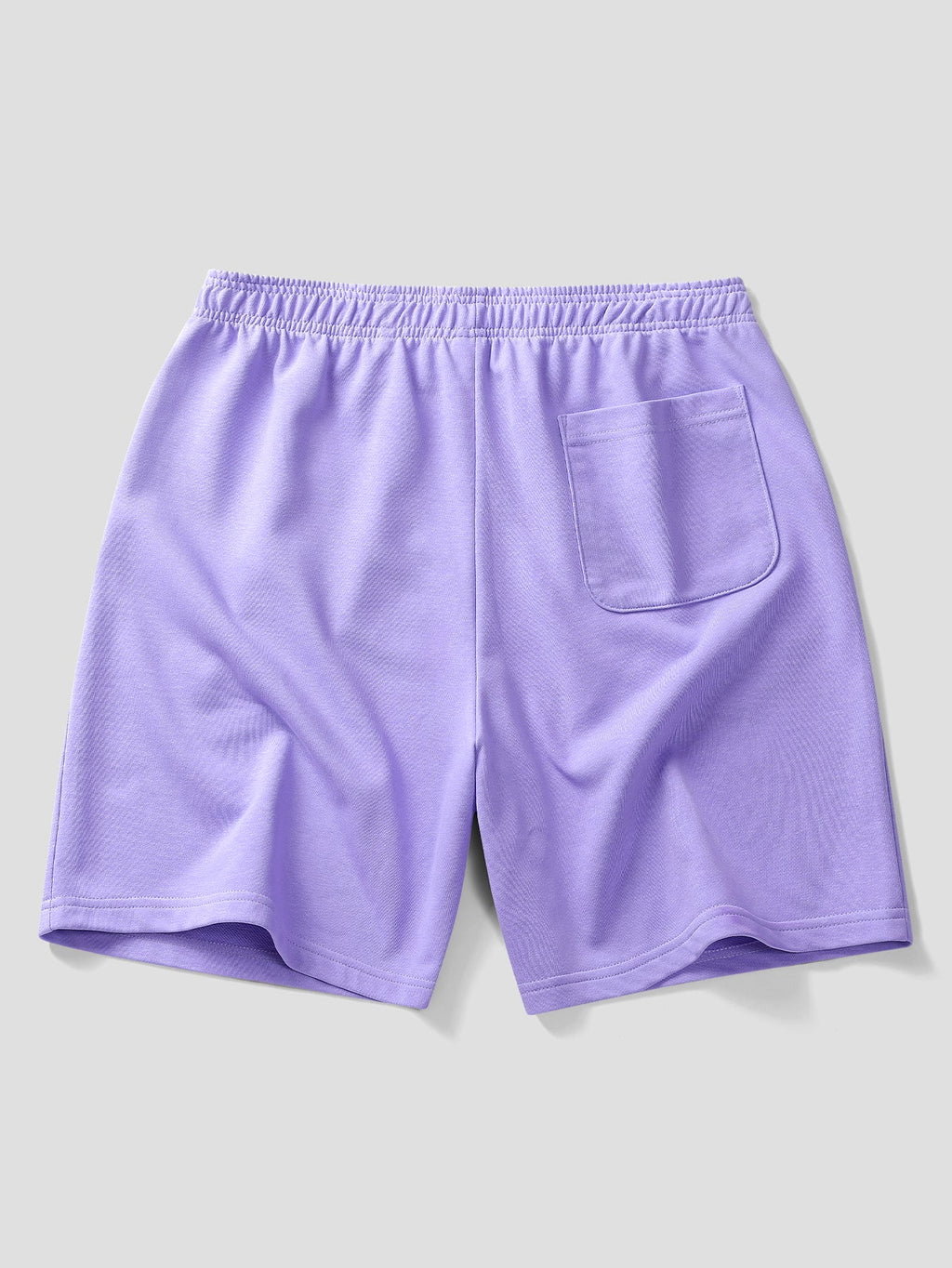 Relax Fit Purple Hat Ghost Print Cotton T-Shirt & Cotton Drawstring 7" Shorts