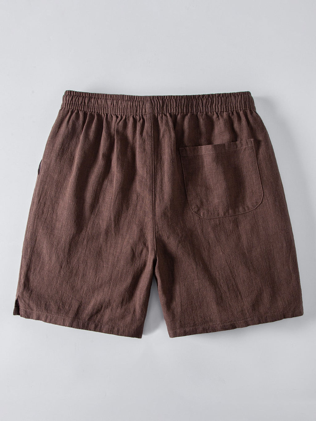 Linen Look Stripe Cuban Shirt & Linen Blend Drawstring 7" Shorts