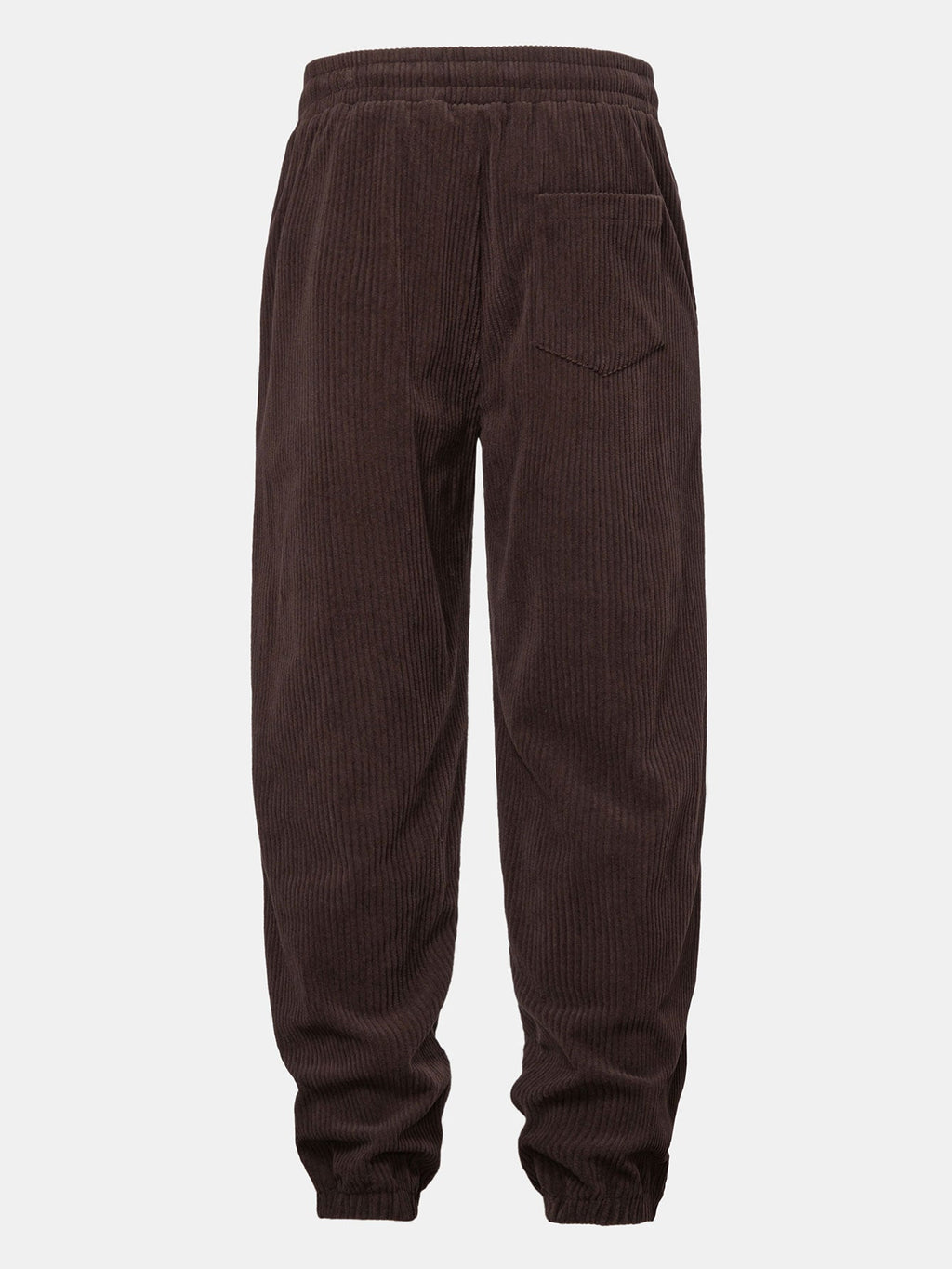Contrast Corduroy Polo Sweatshirt & Corduroy Jogger Pants