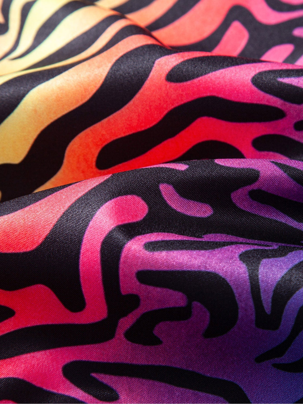 Tiger Patchwork Button Up Shirt & Swim Shorts