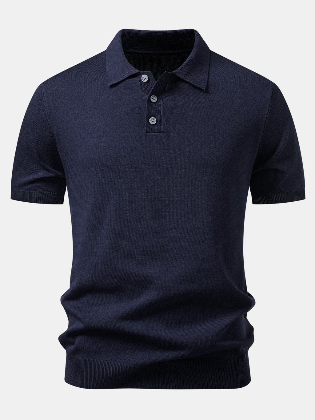 Basic Knit Polo & Knit Shorts