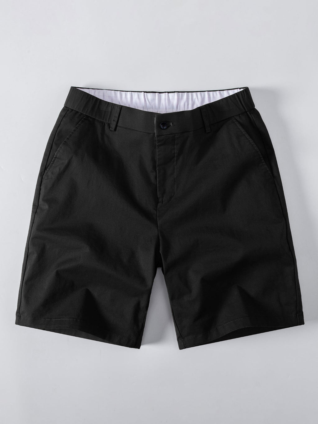 Stripe Waffle T-Shirt & Elastic Waist Chino Shorts