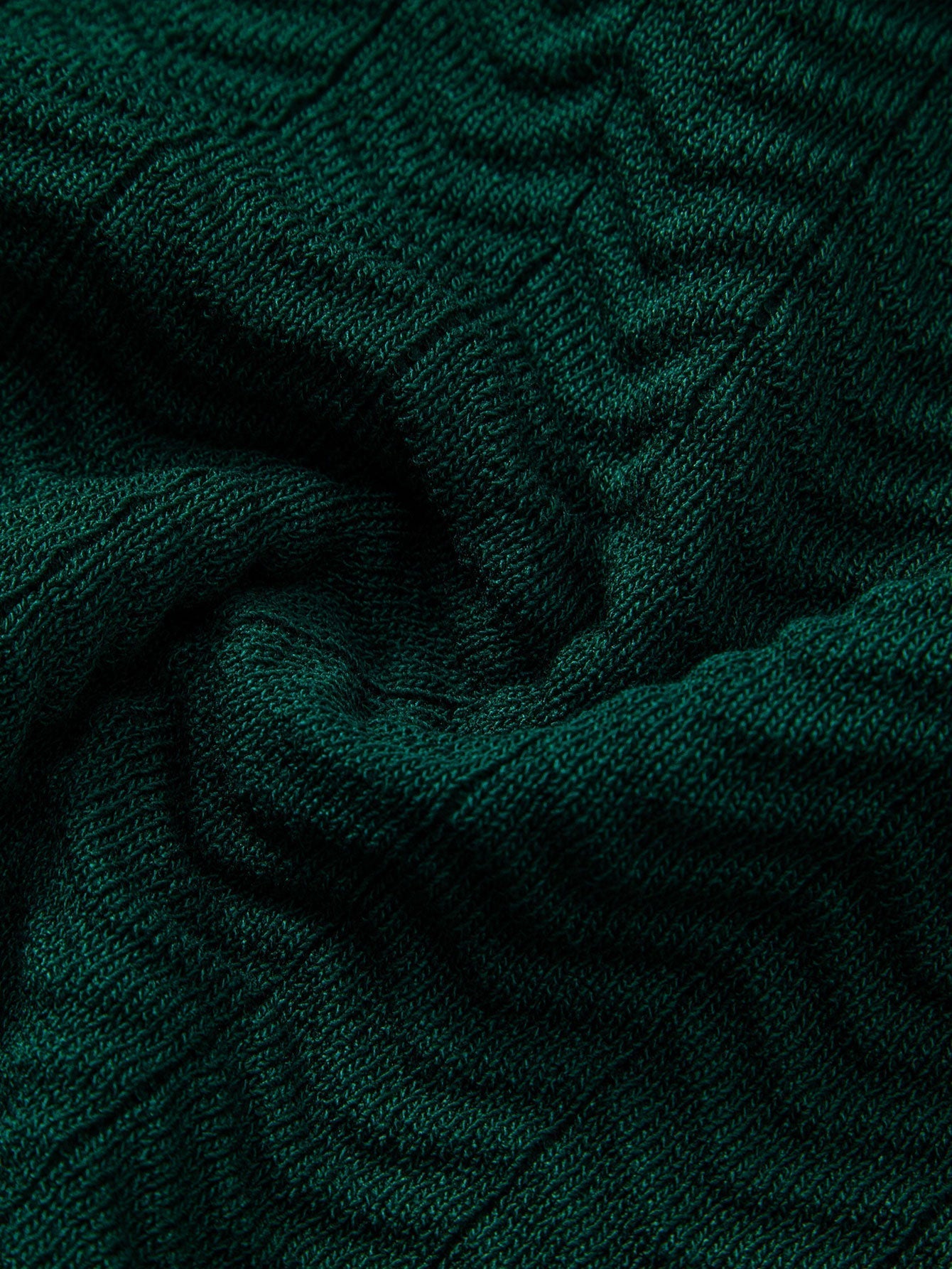 Texture Contrast Knitted V Neck Polo Shirt & Elastic Waist Chino Shorts