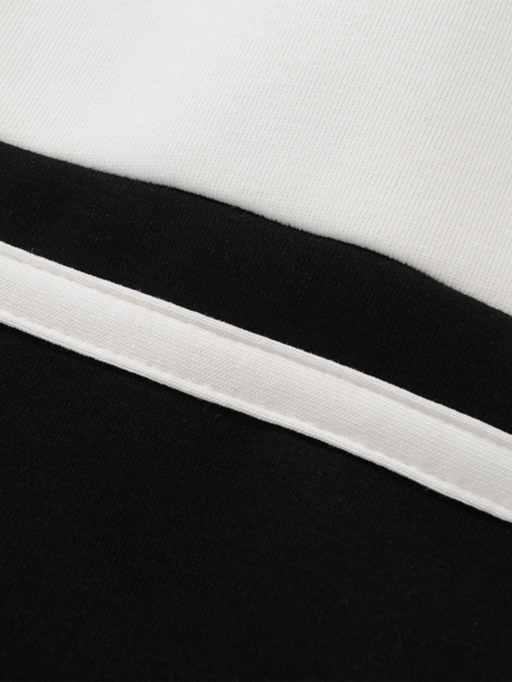 Relax Fit Color Block Patchwork Polo Sweatshirt & Straight Leg Pleated Pintuck Sweatpants