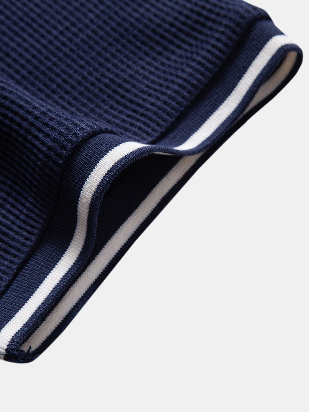 Contrast Trim Waffle Ringer T-Shirt & Slim Fit Tapered Trousers