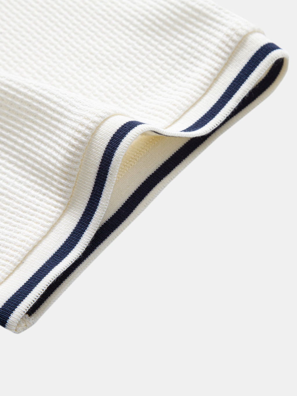Contrast Trim Waffle Ringer T-Shirt & Slim Fit Tapered Trousers