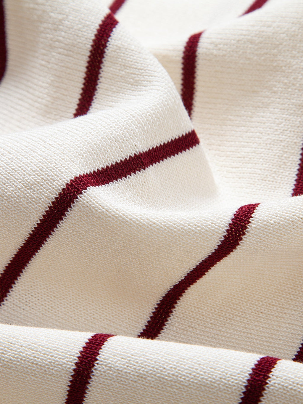 Stripe Button Up Knit Shirt & Slim Fit Tapered Trousers
