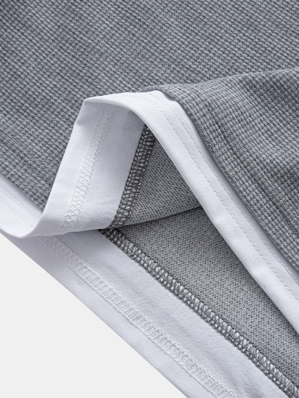 Relax Fit 2 In 1 Notched Collar Waffle T-Shirt & Waffle Pleated Pintuck Straight Leg Pants