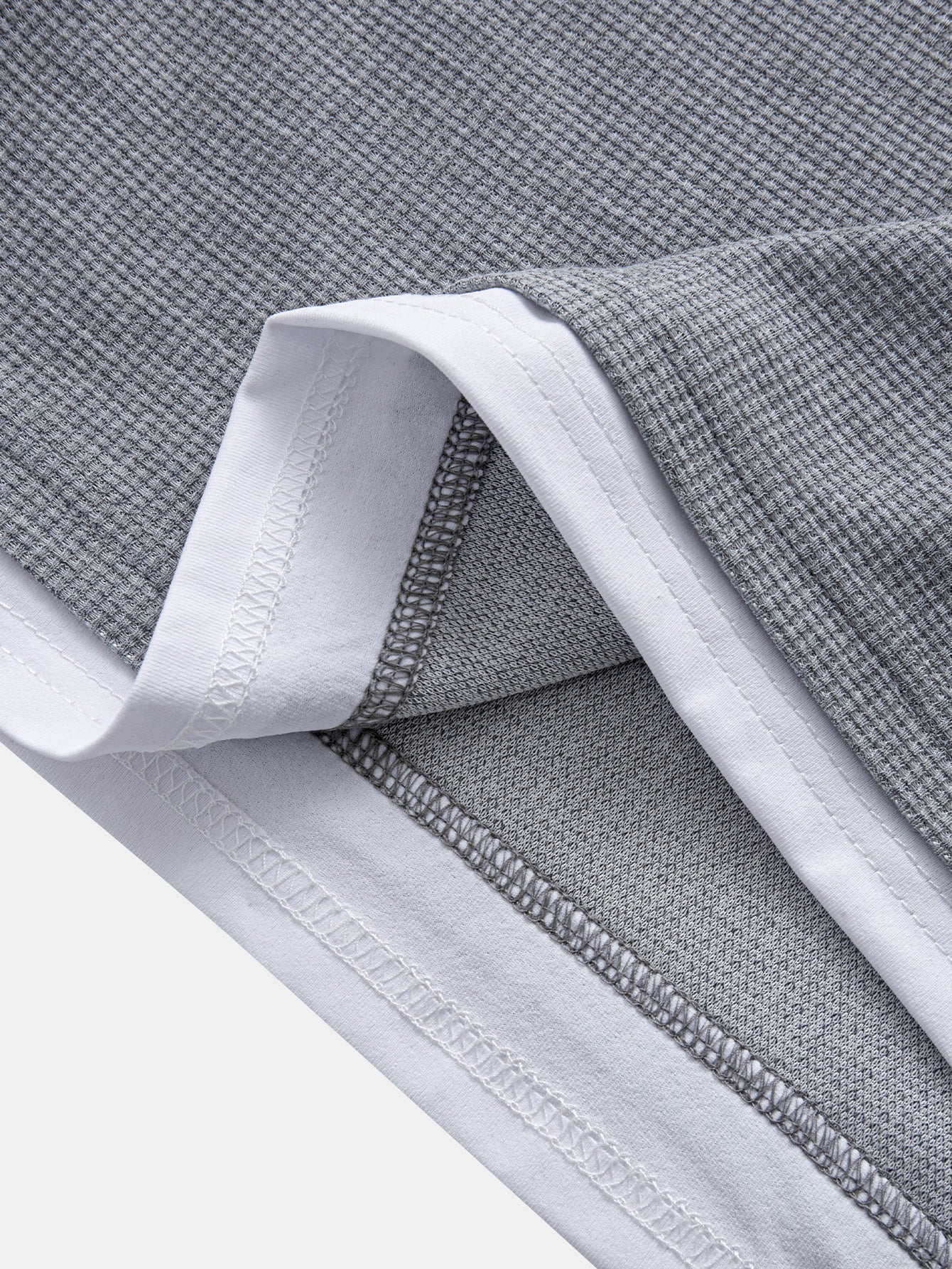 Relax Fit 2 In 1 Notched Collar Waffle T-Shirt & Waffle Pleated Pintuck Straight Leg Pants