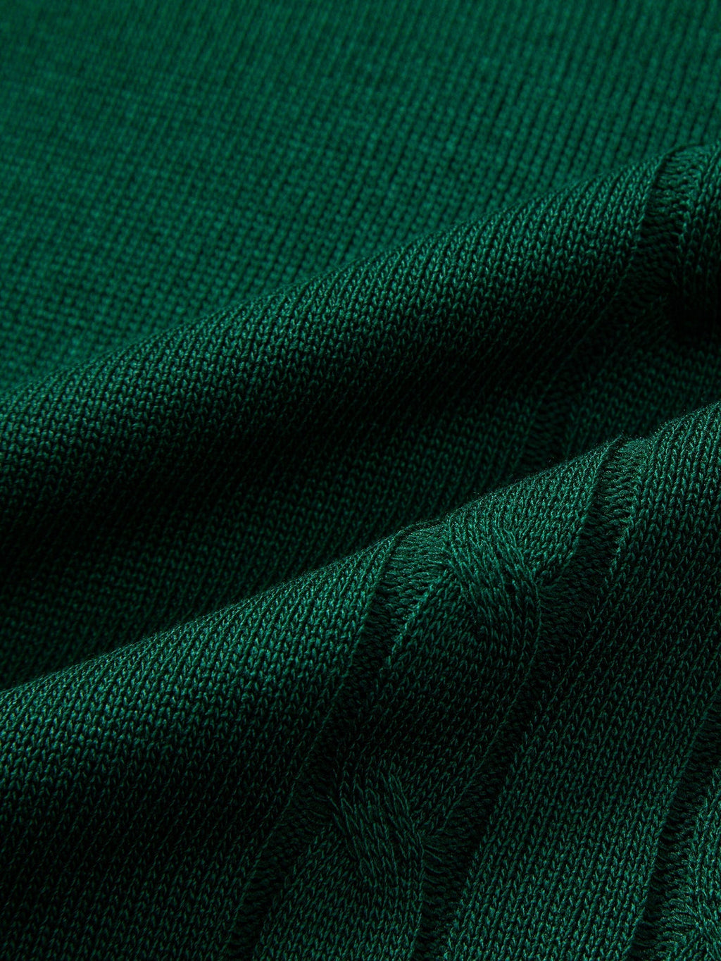 Contrast Trim Twisted Jacquard Knit Polo & Slim Fit Tapered Trousers