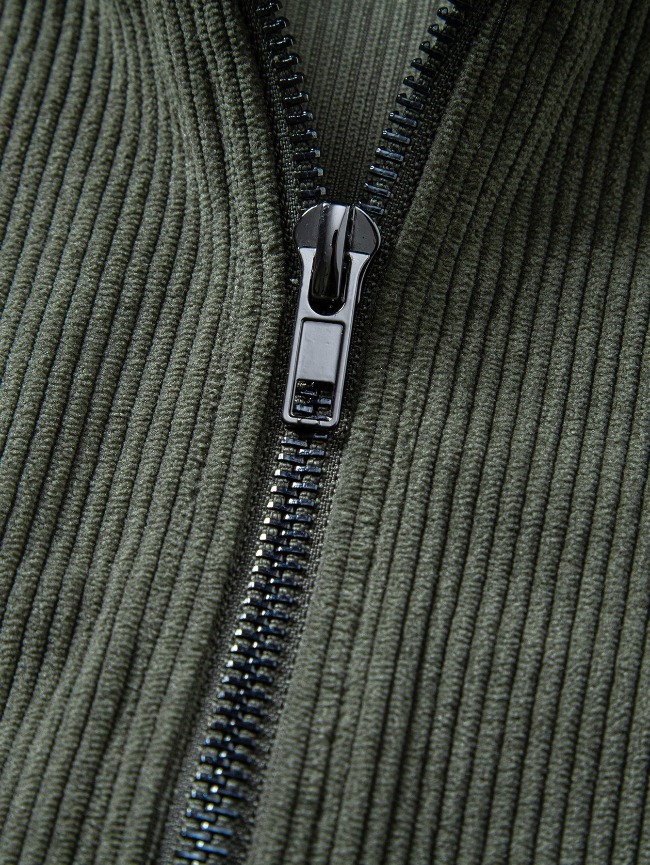 Quarter Zip Corduroy Raglan Sleeve Sweatshirt & Straight Leg Corduroy Pants