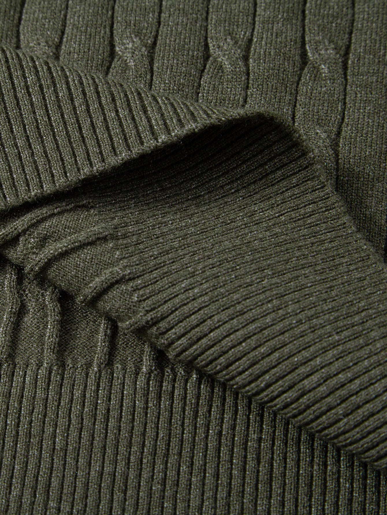 Twisted Jacquard Knit Polo & Elastic Waist Straight Leg Trousers