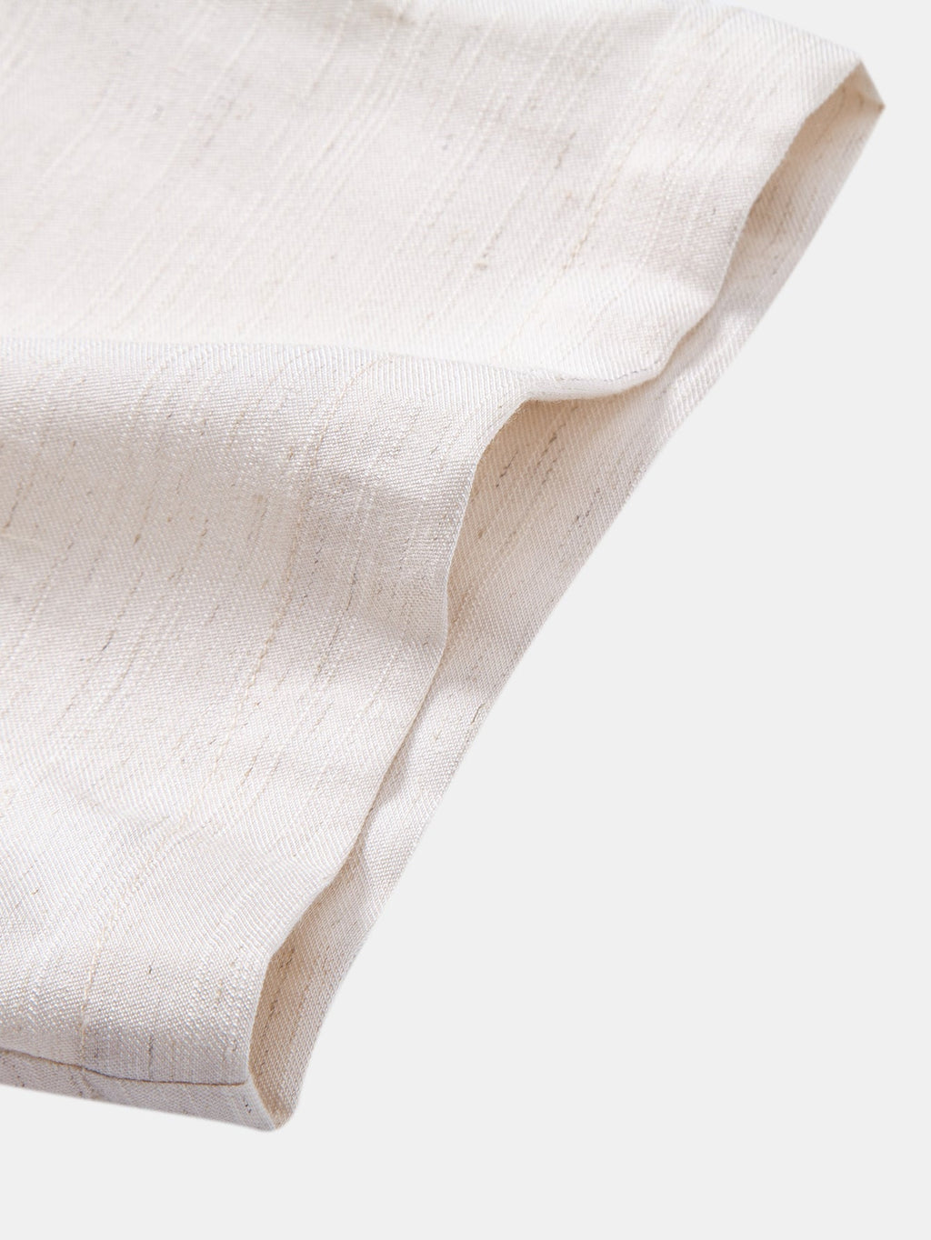 Linen Rayon Blend Button Up Shirt & Crinkle Textured Straight Leg Pants
