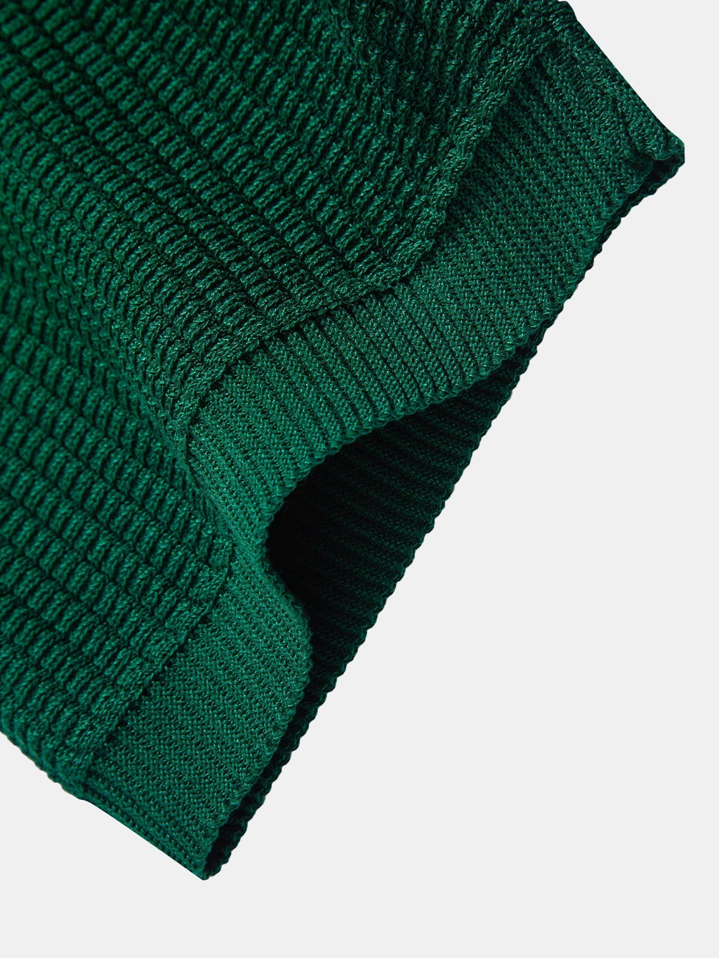 Stripe Johnny Collar Knit Polo & Straight Leg Ribbed Pants