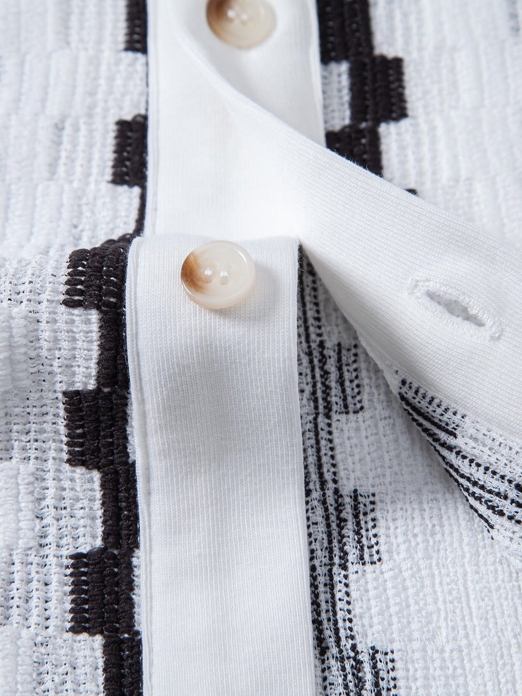 Plaid Jacquard Button Up Shirt & Straight Leg Linen Pants
