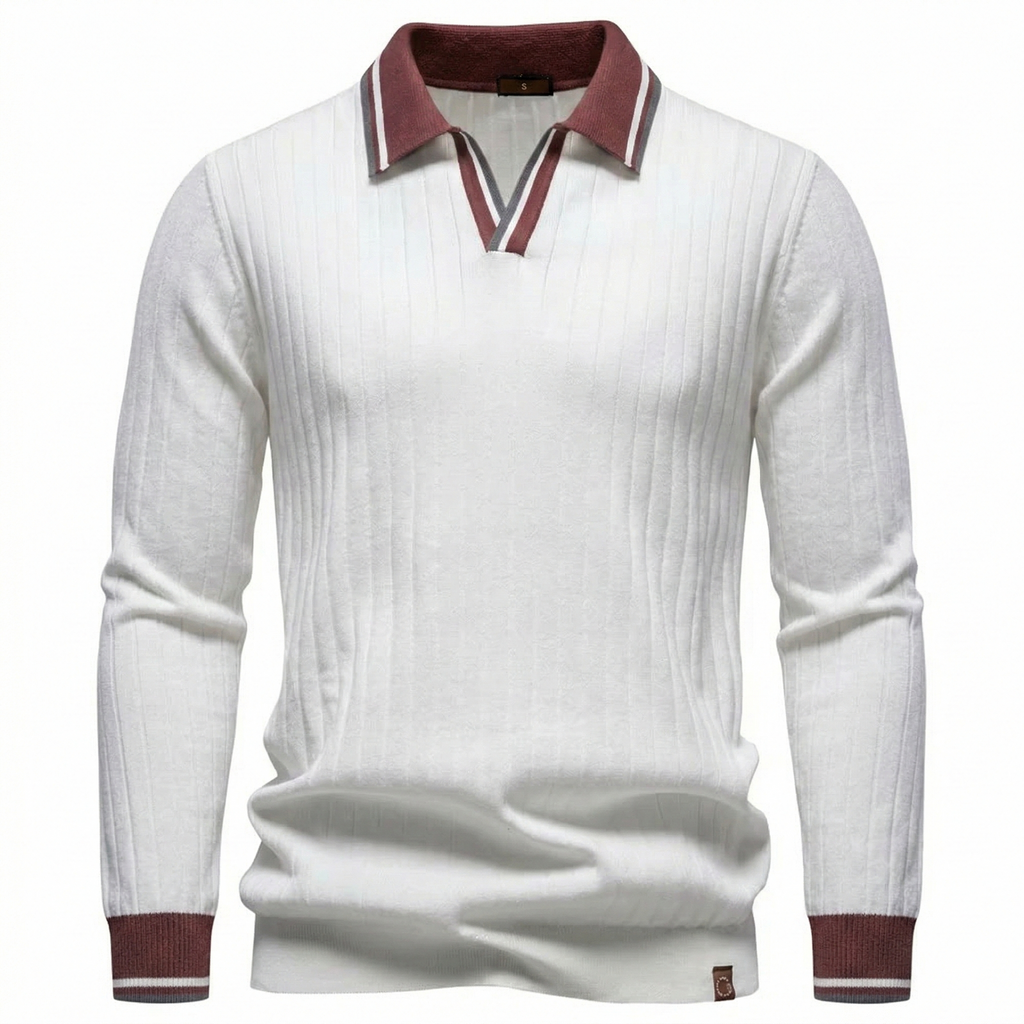 Knitted Polo Sweater