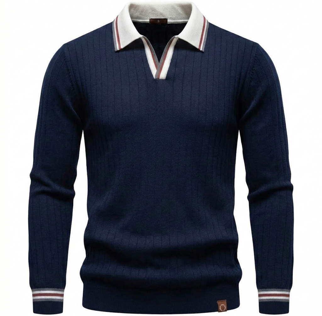 Knitted Polo Sweater