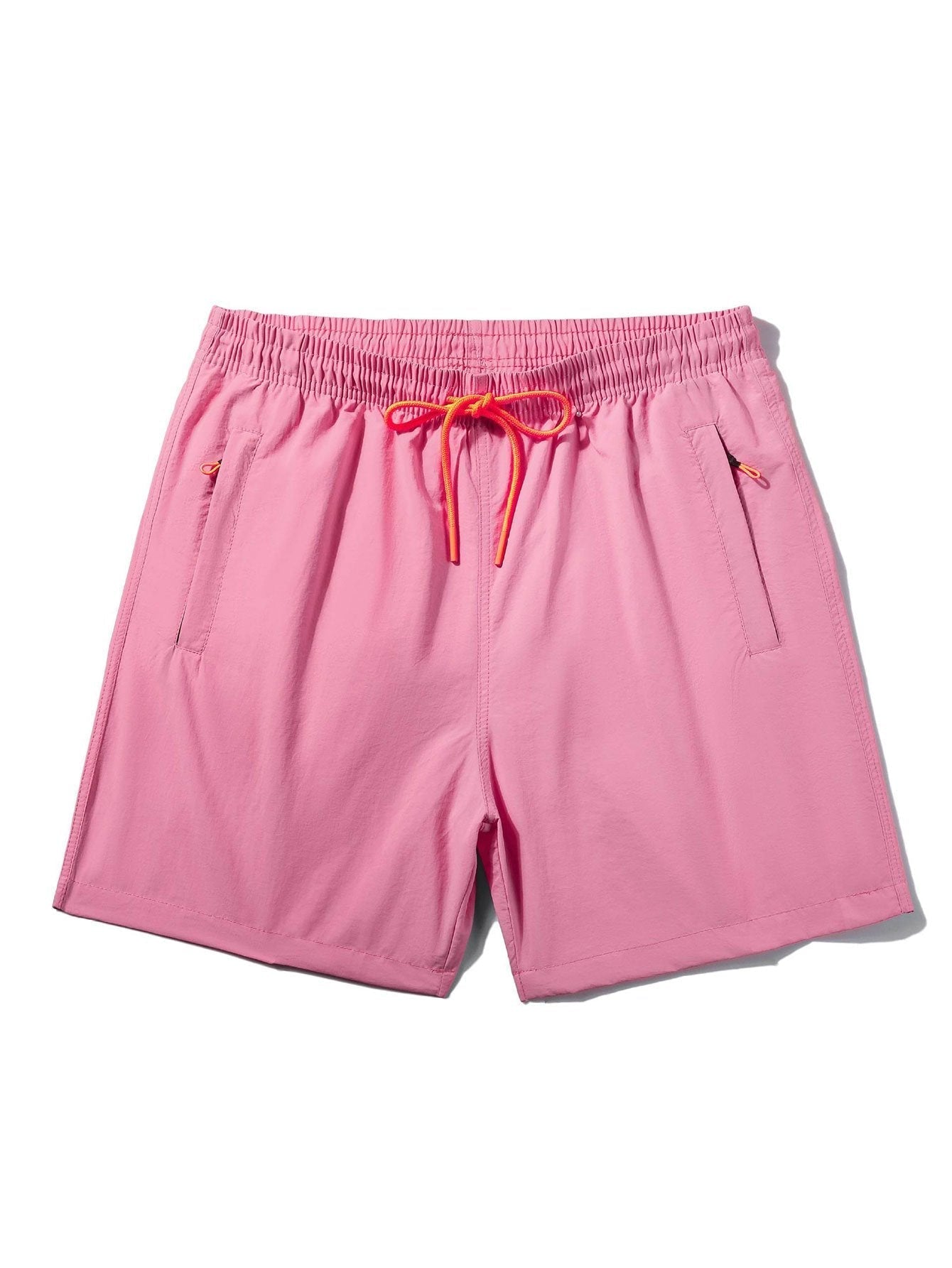Vacation Pink Panther Print Contrast Ringer T-Shirt & Zip Pocket Swim Shorts