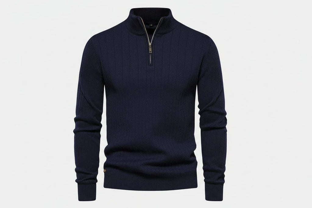 Zip Classic Knit Sweater