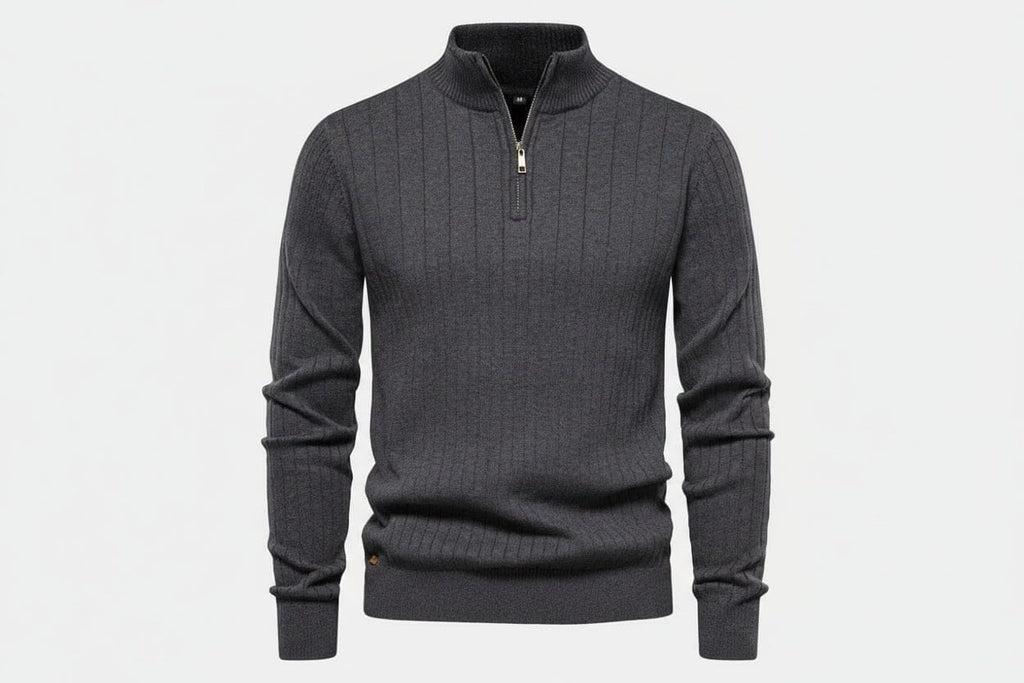 Zip Classic Knit Sweater