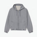 Washed Effect Denim Hooded Jacket